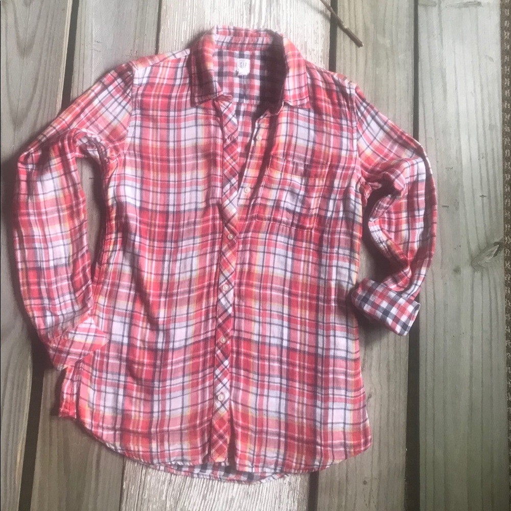 Gap Flannel Top - image 1